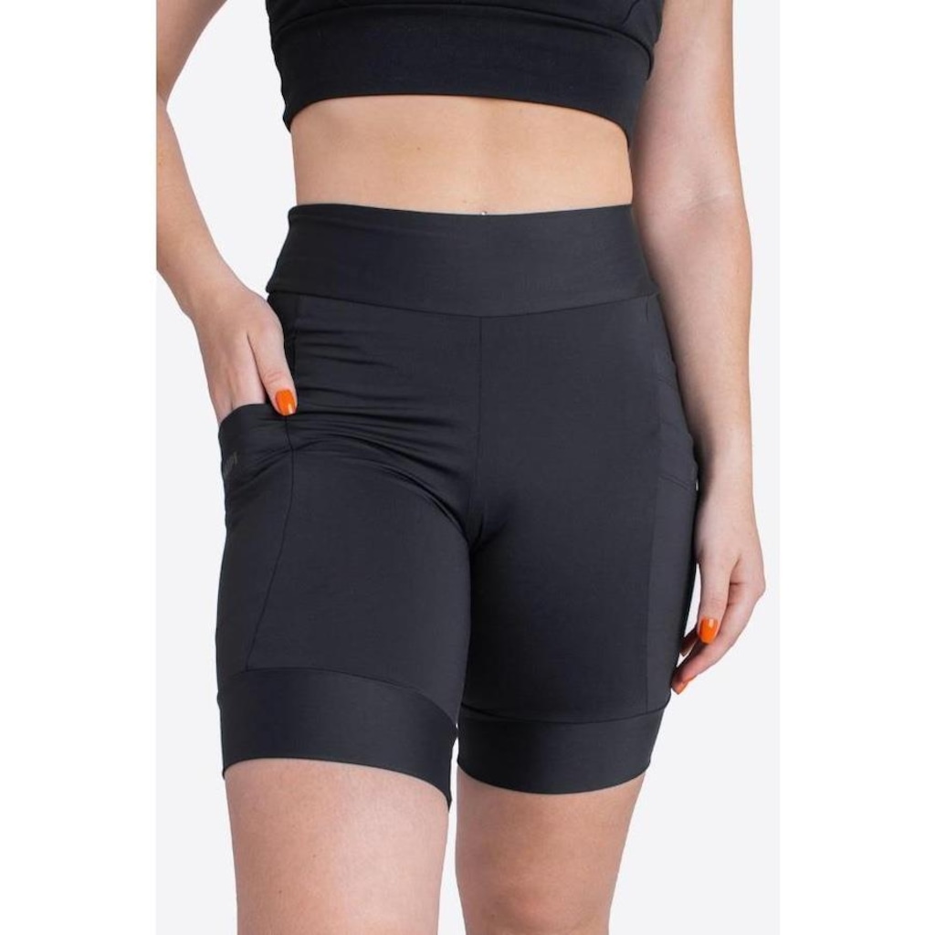 Imagem 3 do produto Bermuda de Compressão Hupi Run Longa Canguru - Feminina