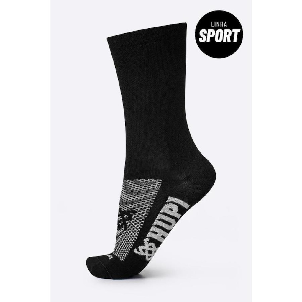 Imagem 2 do produto Kit Meia de Corrida Hupi Sport Lisas Coloridas - 4 Pares - Unissex