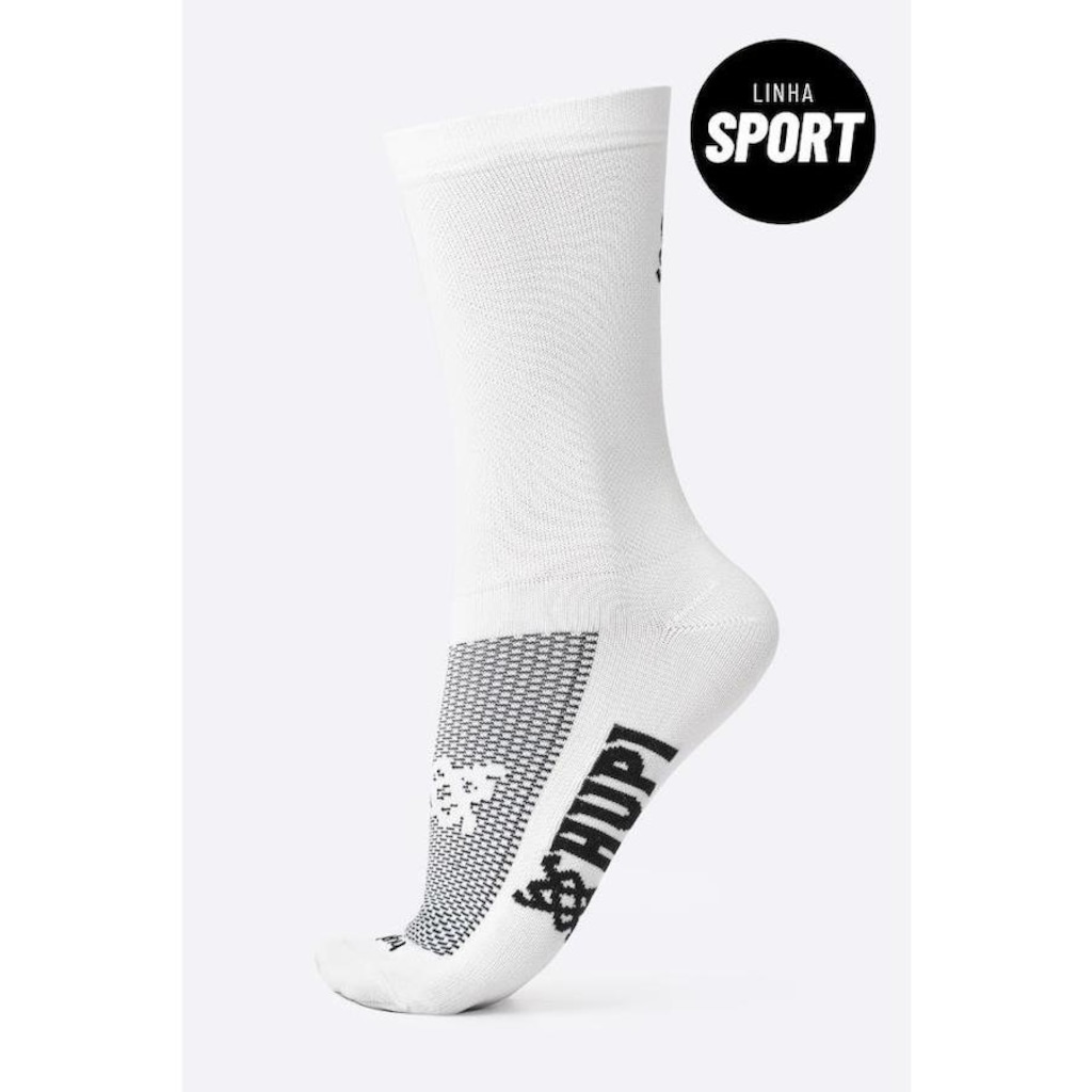 Imagem 3 do produto Kit Meia de Corrida Hupi Sport Lisas Coloridas - 4 Pares - Unissex