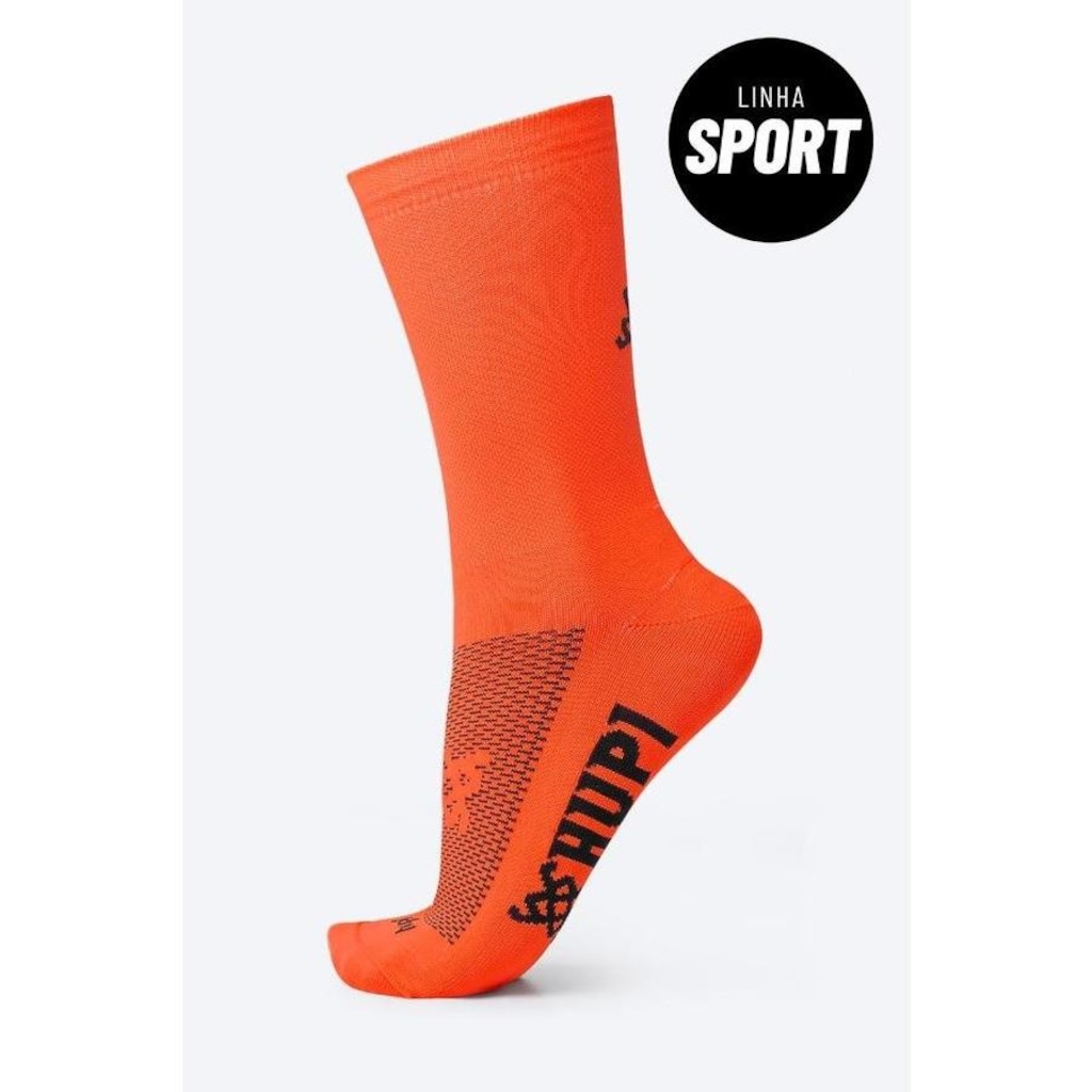Imagem 5 do produto Kit Meia de Corrida Hupi Sport Lisas Coloridas - 4 Pares - Unissex