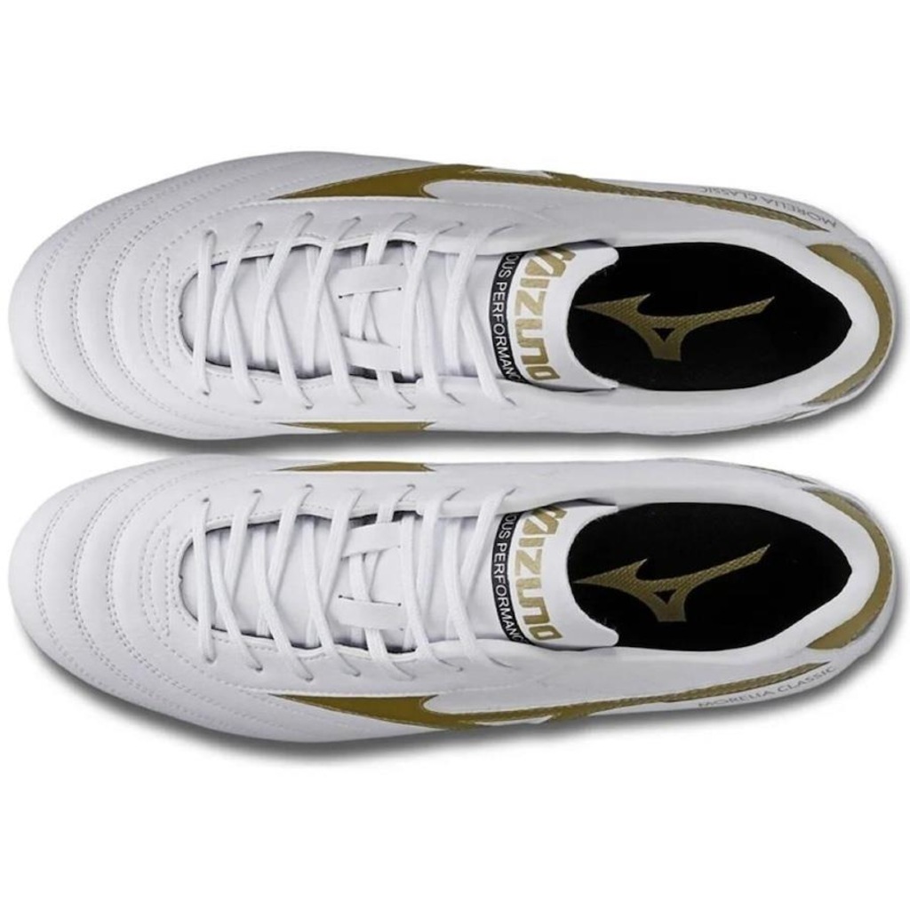 Imagem 3 do produto Chuteira de Campo Mizuno Morelia Classic Md + Meia Antiderrapante - Adulto