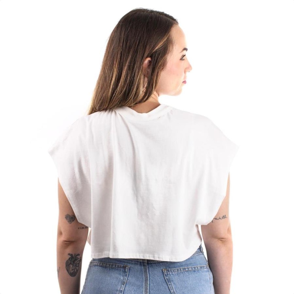 Imagem 4 do produto Blusa Cropped Colcci 00912 Off Shell - Feminina