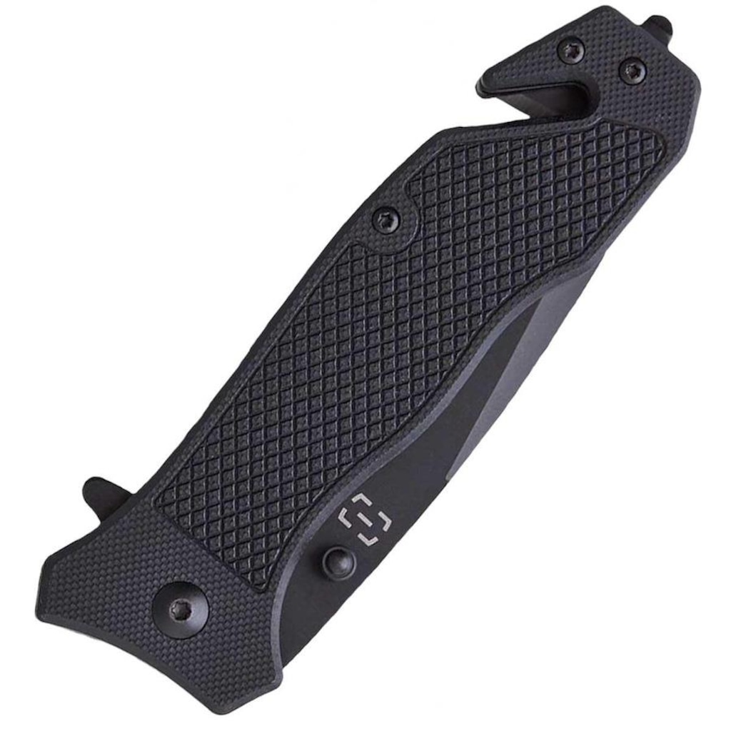 Imagem 4 do produto Canivete Tático Invictus Phanton Black Aço Quebra Vidro