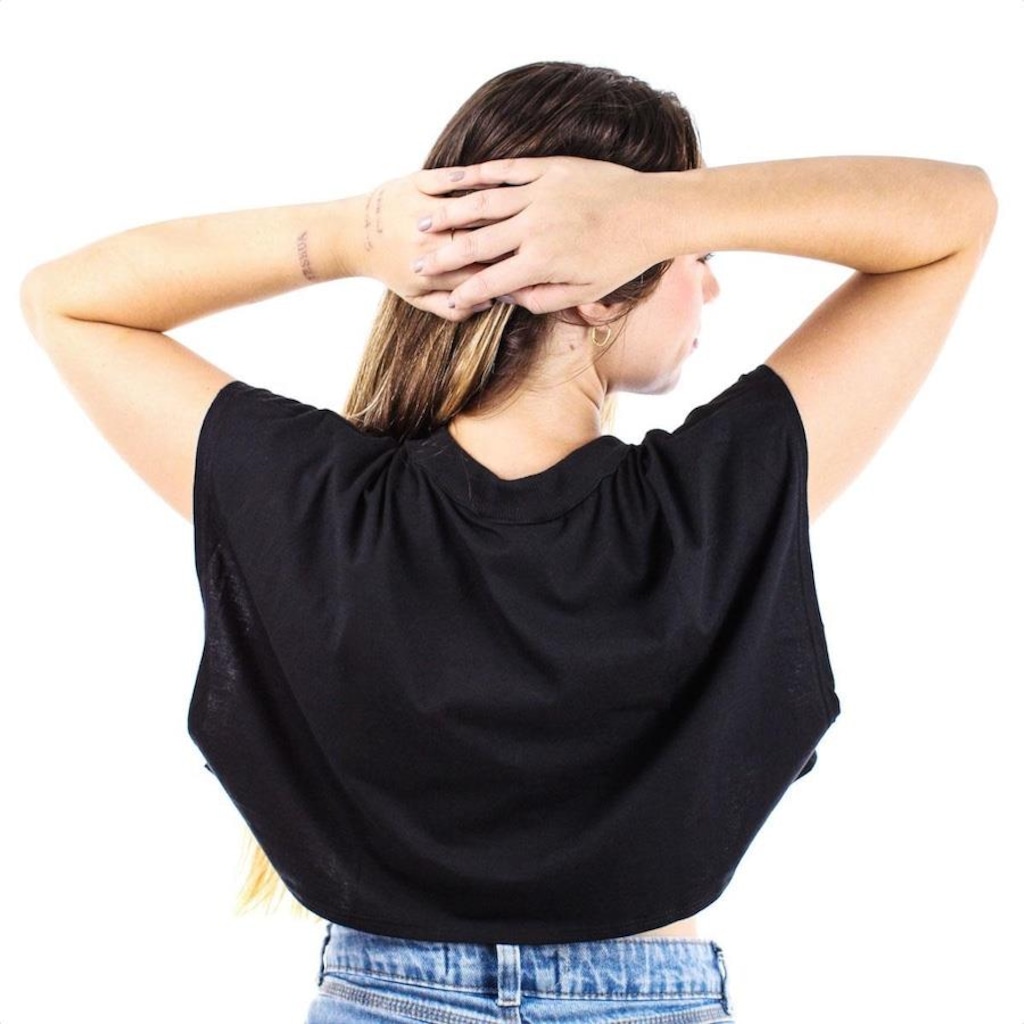 Imagem 4 do produto Blusa Cropped Colcci 00912 Preta - Feminina