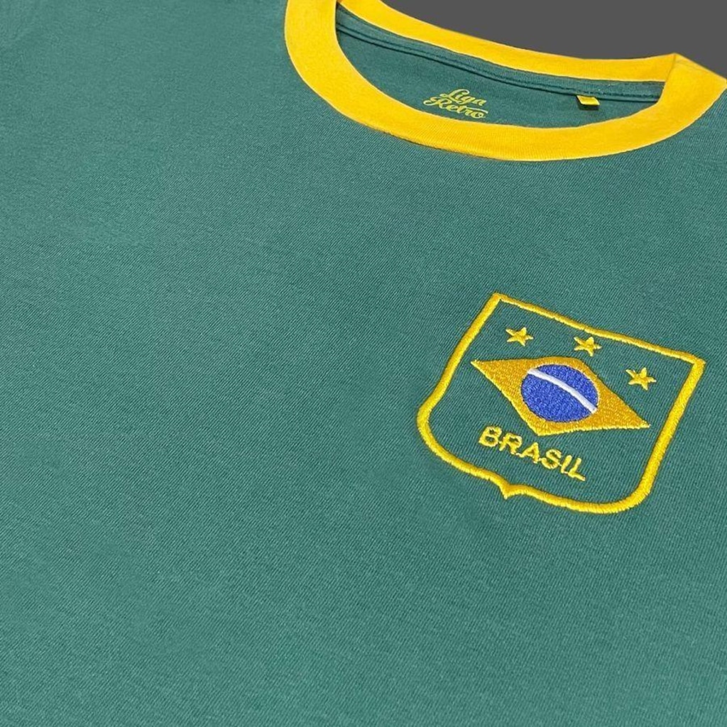 Imagem 4 do produto Camiseta do Brasil Verde Feminina - Liga Retro