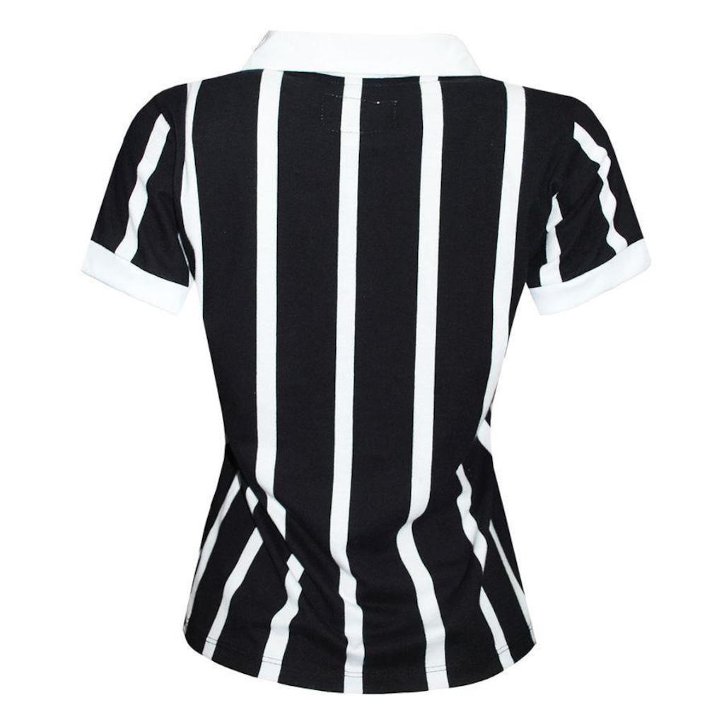 Imagem 3 do produto Camisa Bicolor Liga Retro 3 Botão - Feminina