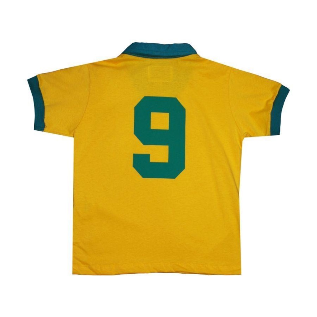 Imagem 2 do produto Camiseta do Brasil Polo Estrelas 9 Infantil - Liga Retro