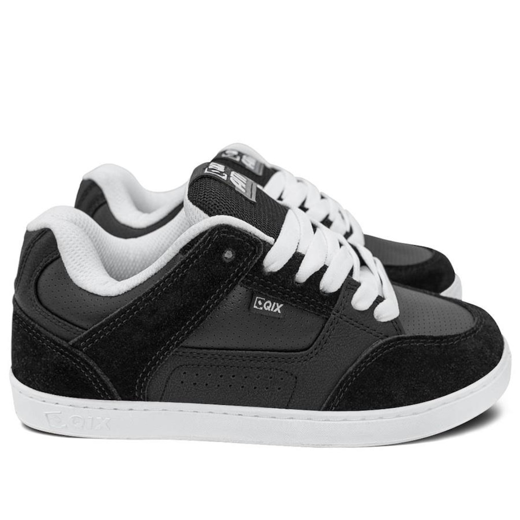 Imagem 4 do produto Tênis Qix Skate Retrô Am Preto Branco Unissex