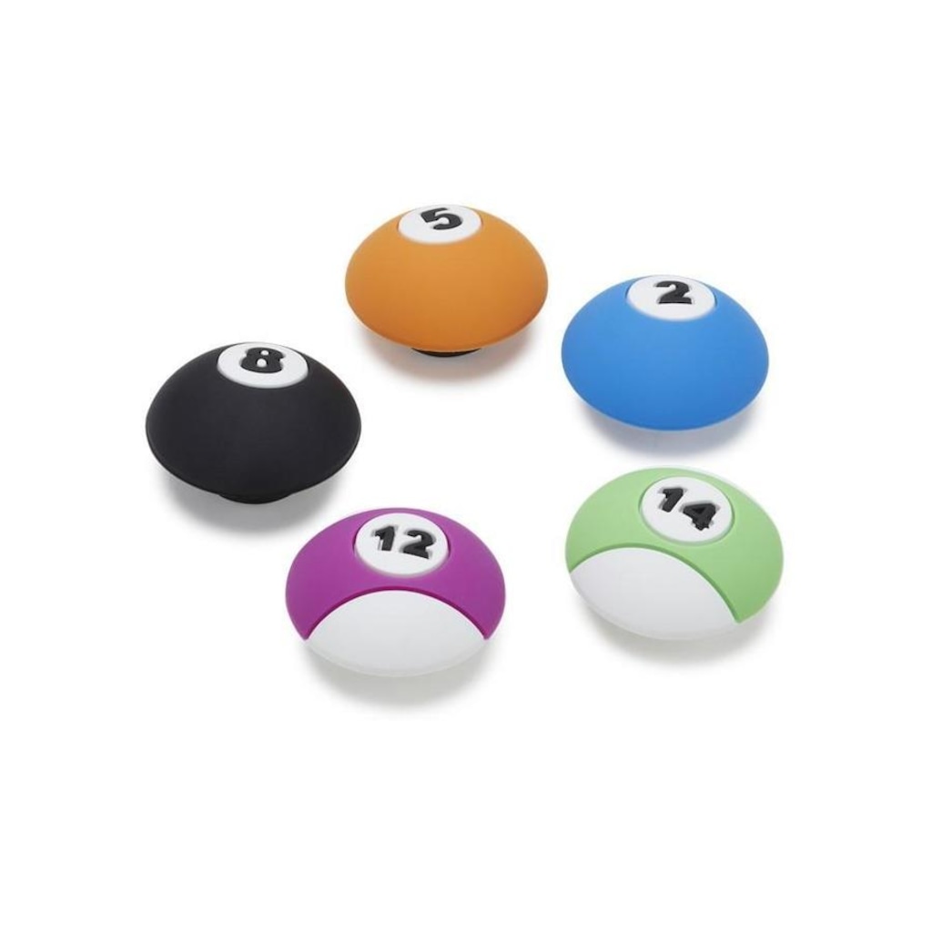 Imagem 3 do produto Kit Jibbitz Crocs Bolas de Bilhar 5 com Peças