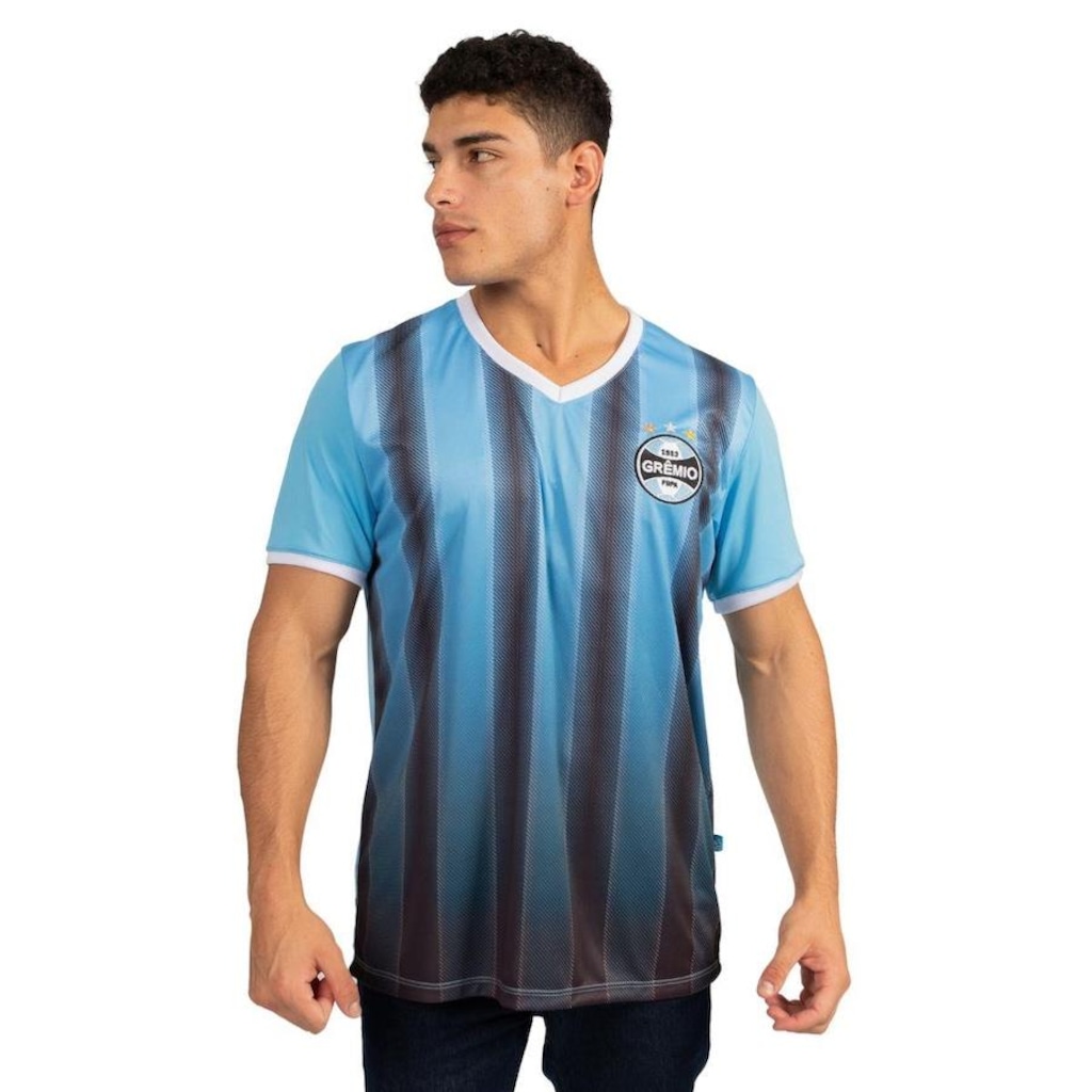Imagem 5 do produto Camiseta do Grêmio Surf Center Gola V Oficial Esportiva - Masculina