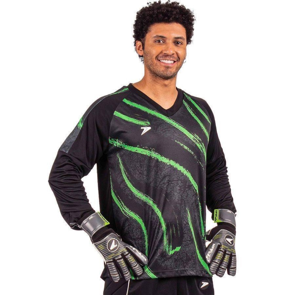 Imagem 2 do produto Camisa de Goleiro Poker Manga Longa Sublimada Celeno - Masculina