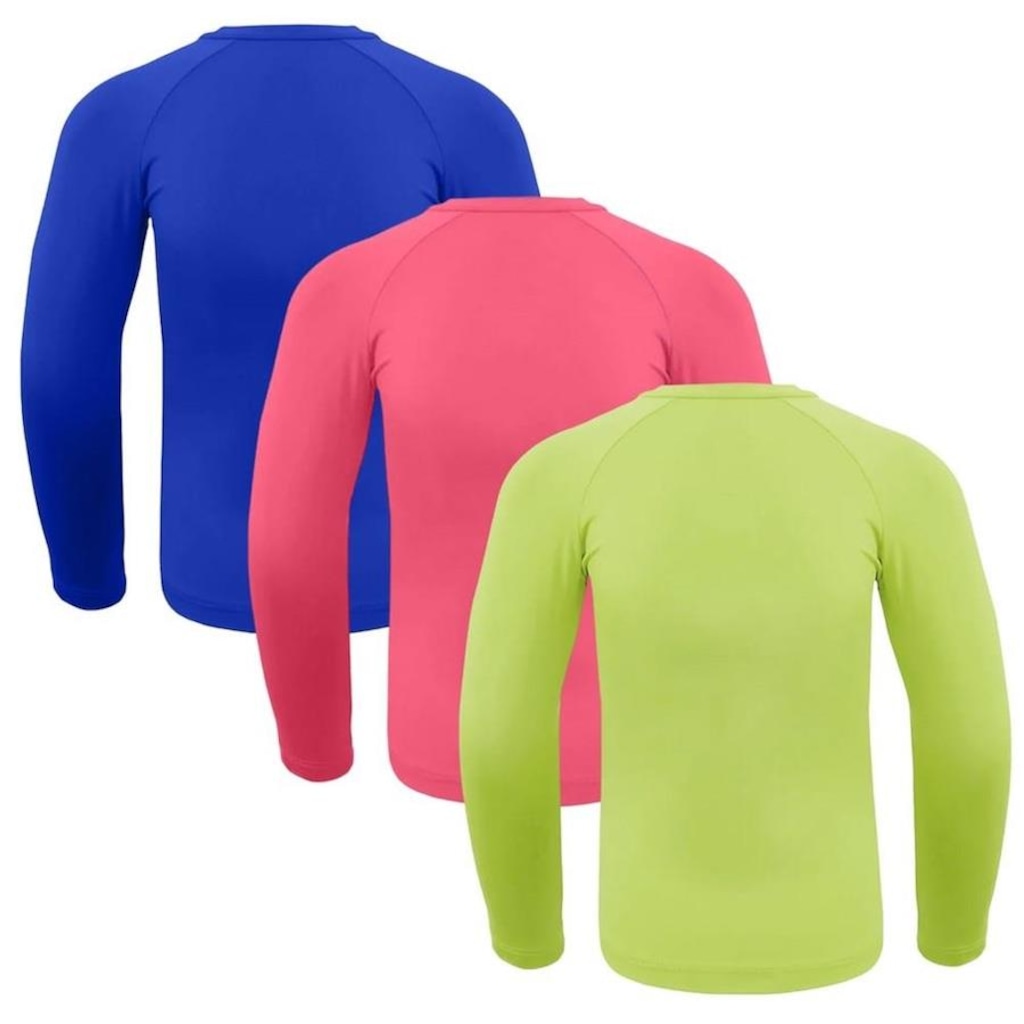 Imagem 2 do produto Kit 3 Camisas Térmicas Selene Proteção UV50+ - Infantil