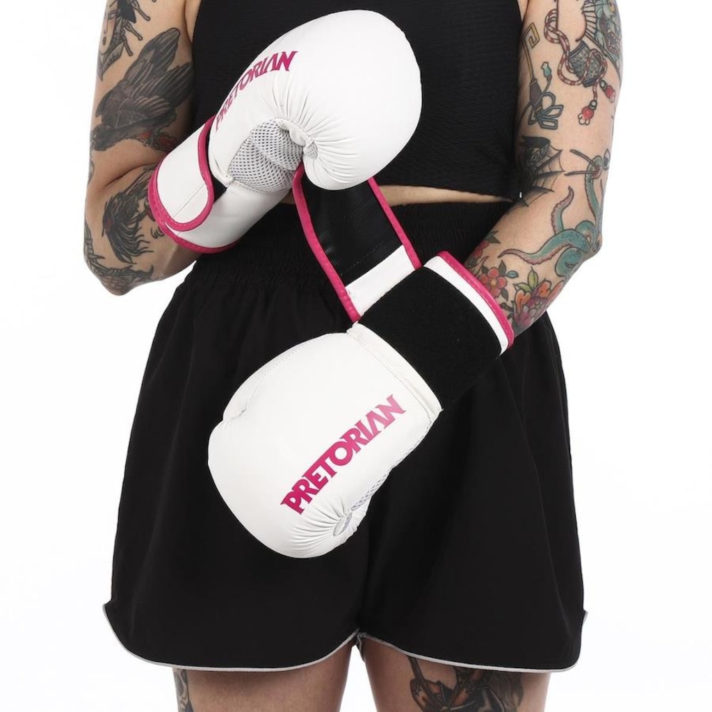 Imagem 5 do produto Kit Luvas de Boxe e Muay Thai Pretorian Fx2 + Bandagem + Bucal