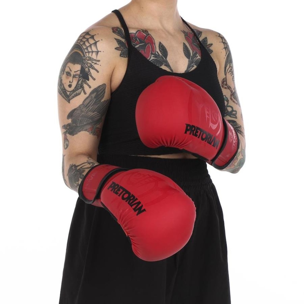 Imagem 2 do produto Kit Luvas de Boxe e Muay Thai Pretorian Fx2 + Bandagem + Bucal