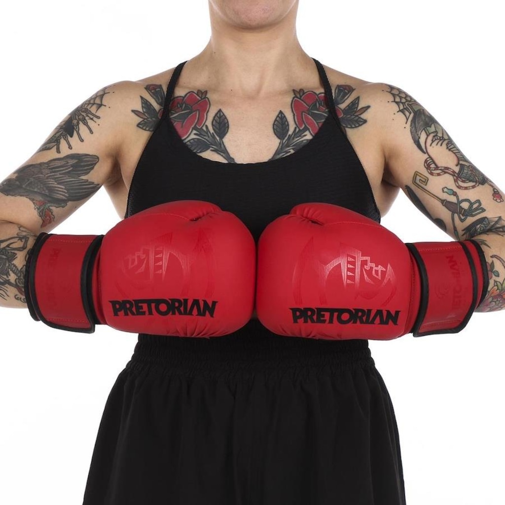 Imagem 4 do produto Kit Luvas de Boxe e Muay Thai Pretorian Fx2 + Bandagem + Bucal