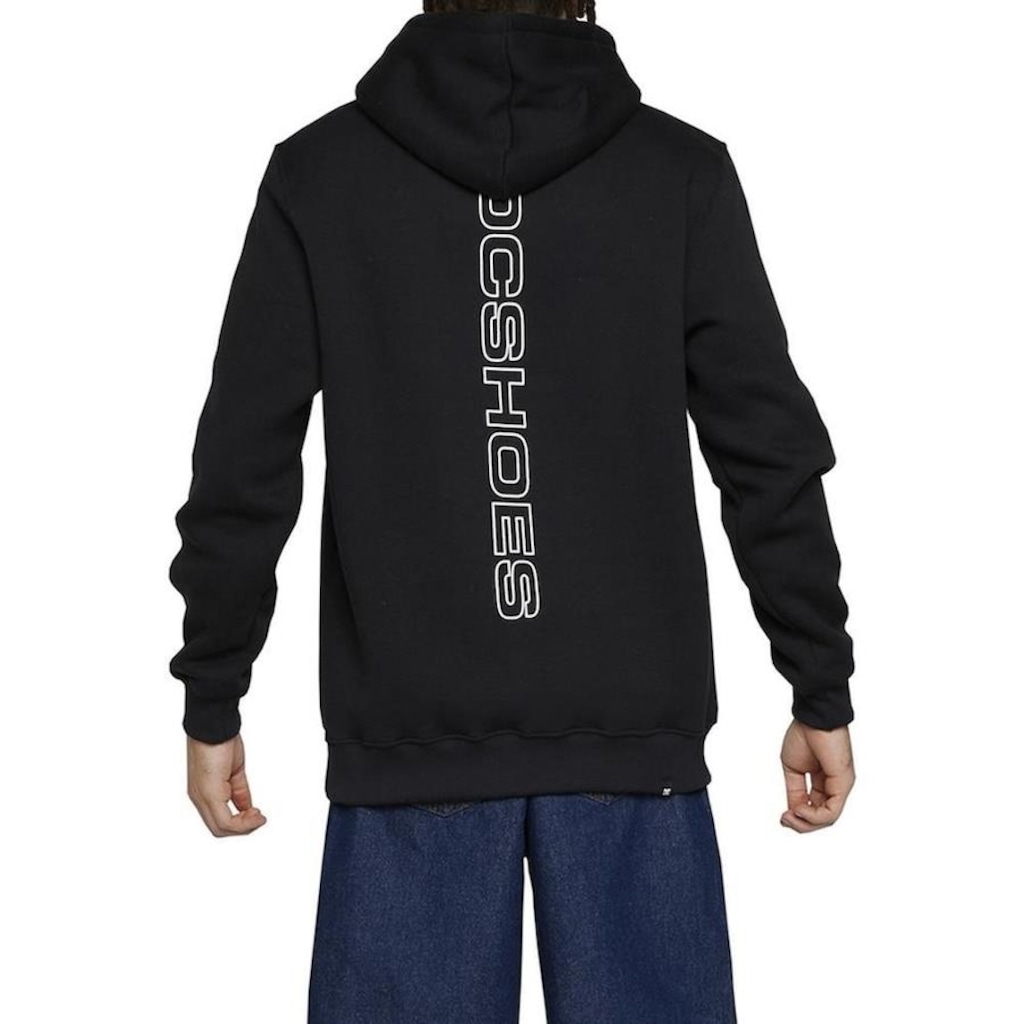 Imagem 2 do produto Blusão de Moletom DC Shoes Canguru Fb Outline - Masculino