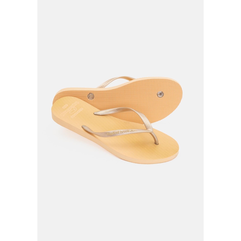 Imagem 2 do produto Chinelo Tropical Brasil Estampado Slim Gold Glitter - Adulto