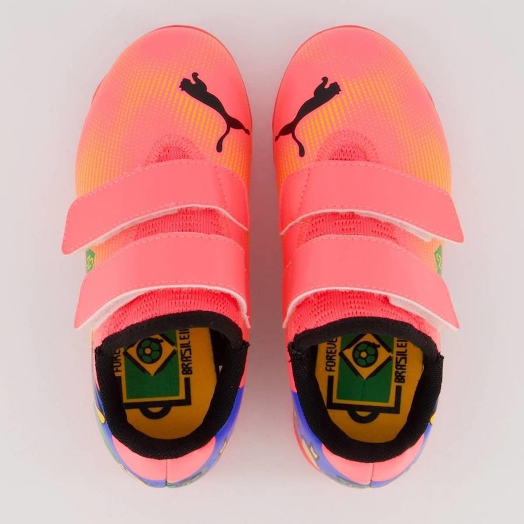 Imagem 4 do produto Chuteira Futsal Puma com Velcro Future 7 Play Neymar Jr - Infantil