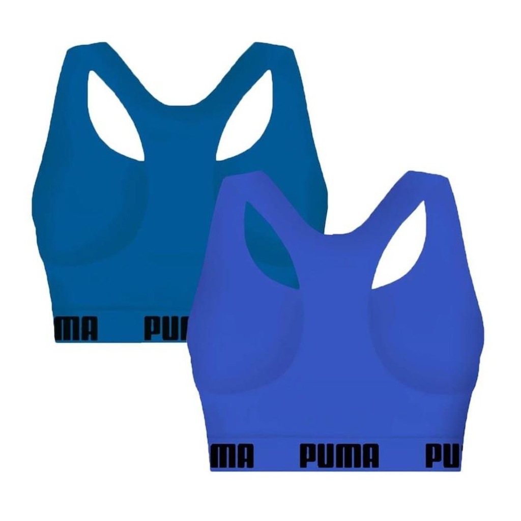 Imagem 2 do produto Kit Top Fitness sem Bojo Puma Nadador sem Costura - Feminino