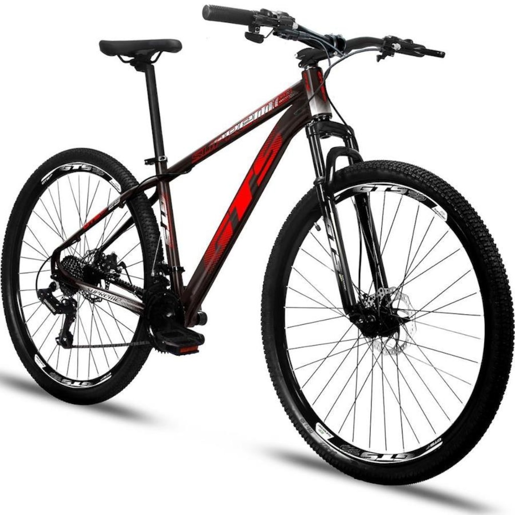 Imagem 2 do produto Bicicleta Aro 29 GTS Alumínio Supreme Freio a Disco Câmbio Shimano 21 Marchas - Unissex