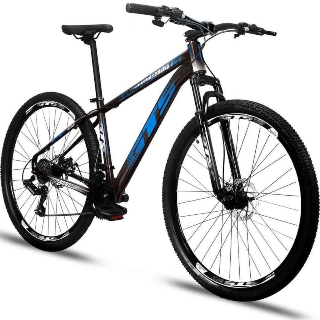 Imagem 2 do produto Bicicleta Aro 29 GTS Alumínio Supreme Freio a Disco Câmbio Shimano 21 Marchas - Unissex