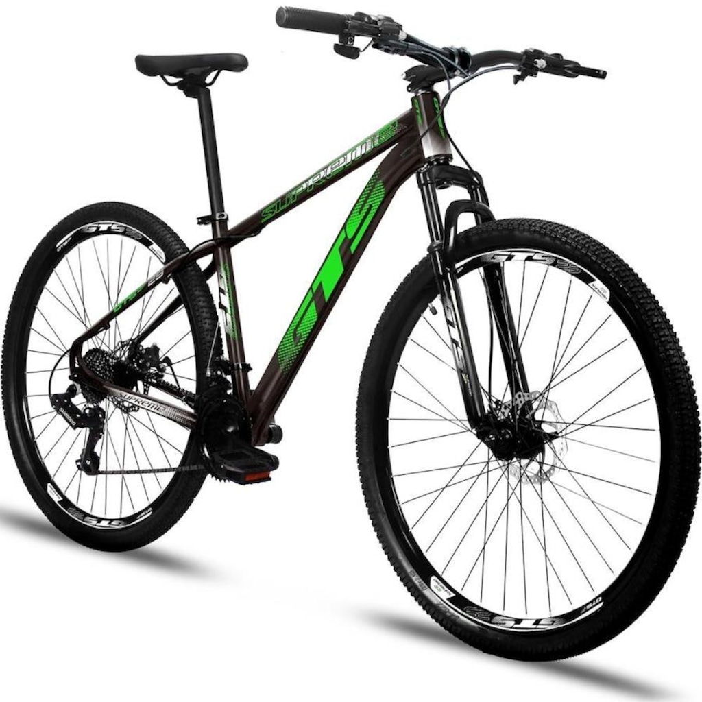 Imagem 2 do produto Bicicleta Aro 29 GTS Alumínio Supreme Freio a Disco Câmbio Shimano 21 Marchas - Unissex