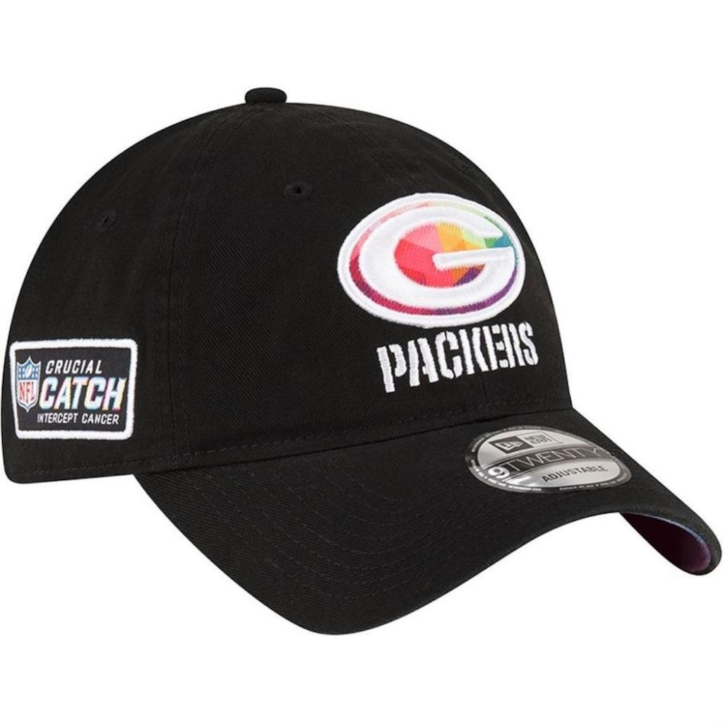Imagem 2 do produto Boné Aba Curva New Era 920 Green Bay Packers Nfl Crucial Catch 23 - Strapback - Adulto