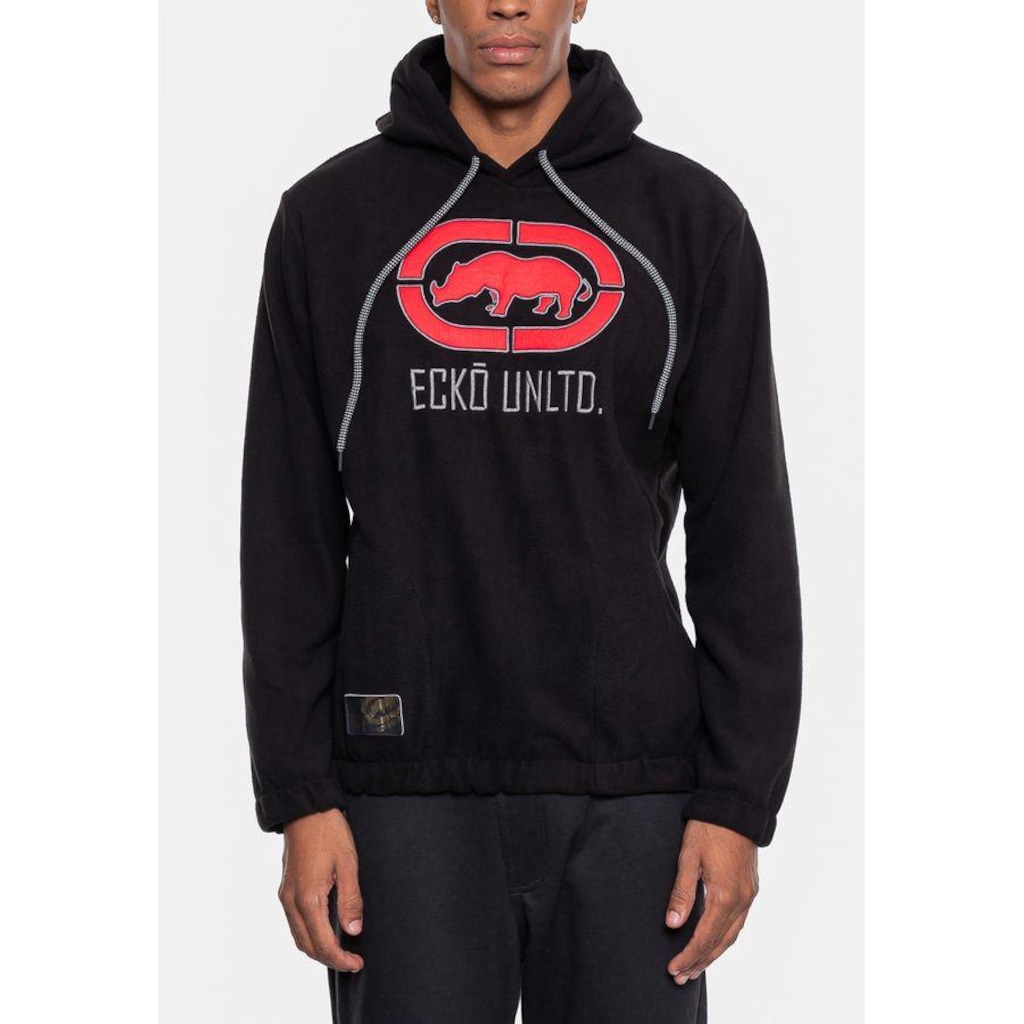 Imagem 3 do produto Blusão de Moletom com Capuz Ecko Fechado Teddy - Masculino