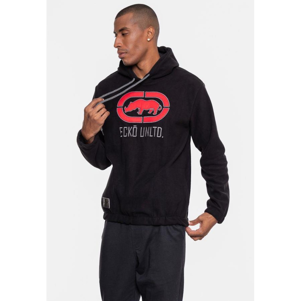 Imagem 4 do produto Blusão de Moletom com Capuz Ecko Fechado Teddy - Masculino