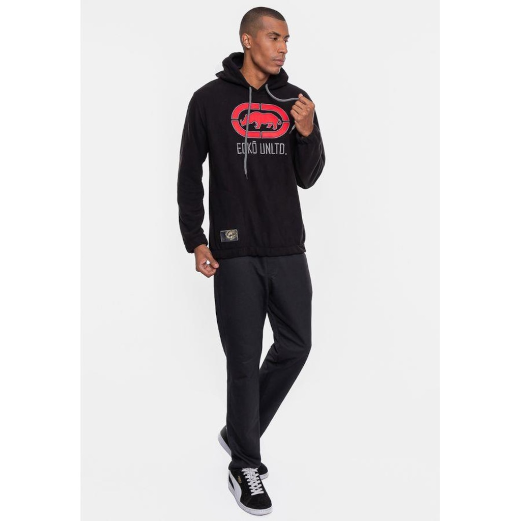 Imagem 5 do produto Blusão de Moletom com Capuz Ecko Fechado Teddy - Masculino