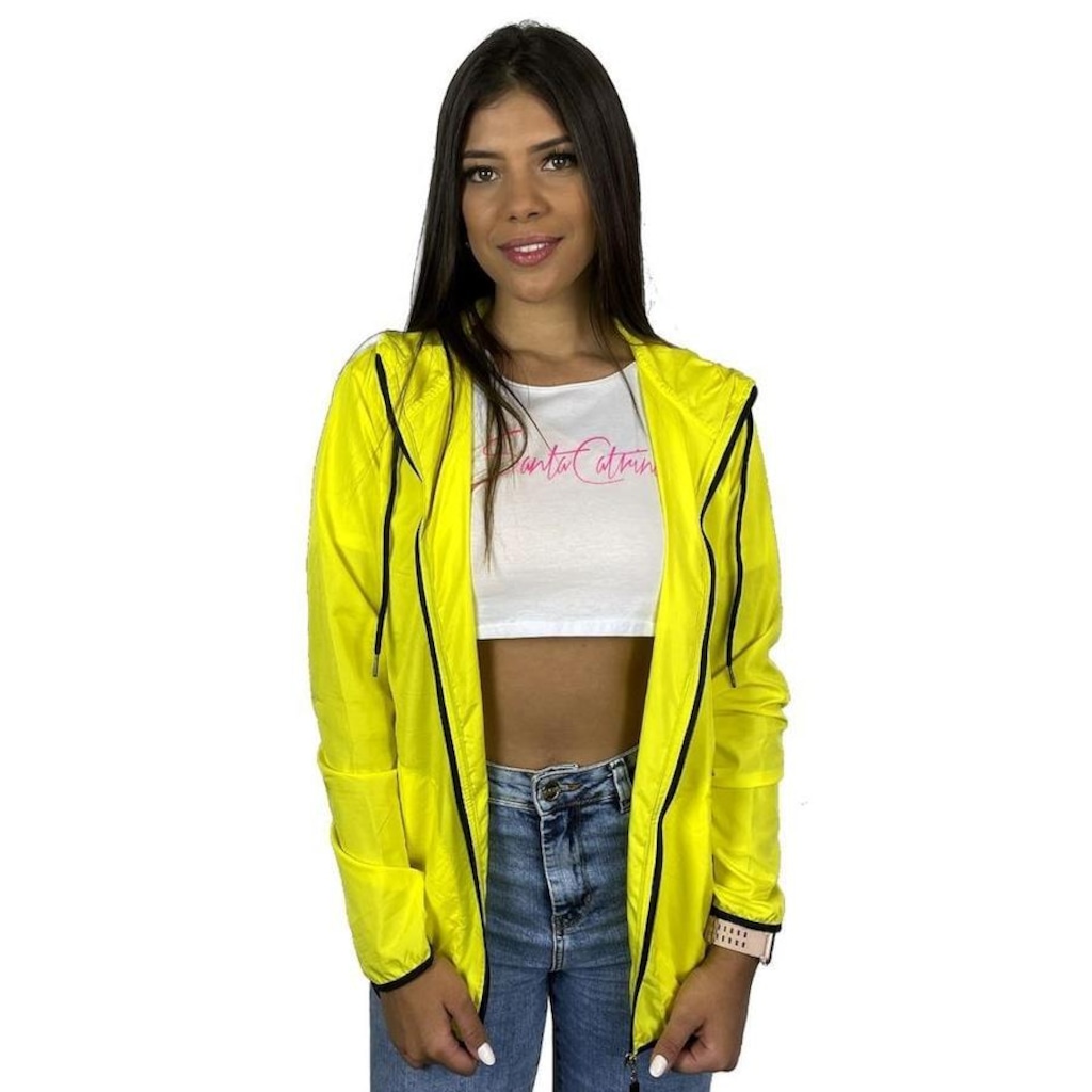 Imagem 2 do produto Jaqueta Corta Vento com Capuz Wss Web Party - Feminina