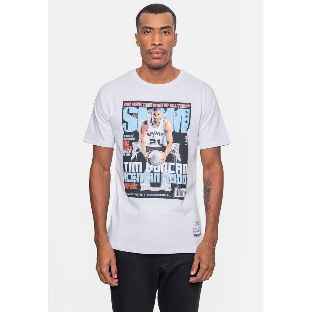 Imagem 2 do produto Camiseta Mitchell & Ness NBA Slam Tim Duncan San Antonio Spurs - Masculina