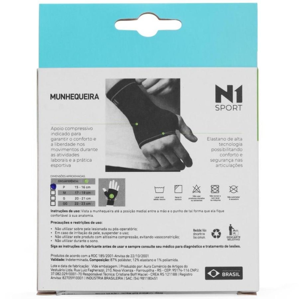 Imagem 3 do produto Munhequeira N1 Sports Basic