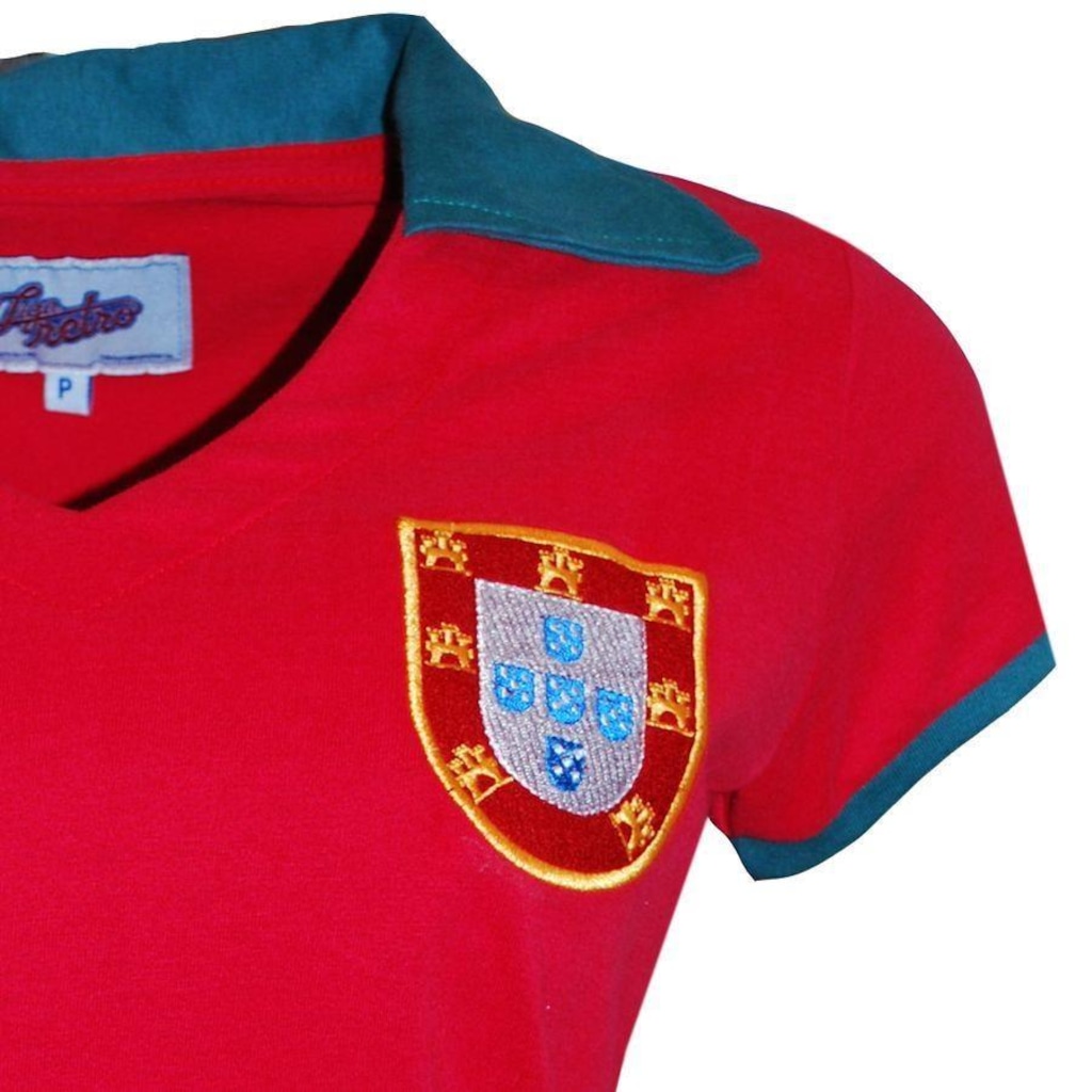 Imagem 4 do produto Camiseta Portugal 1972 Liga Retro - Feminina