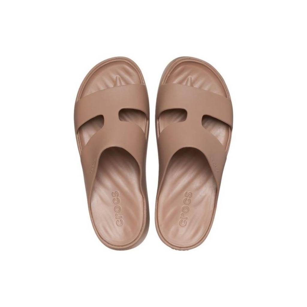 Imagem 3 do produto Sandália Crocs Getaway Platform H-Strap Latte - Feminino