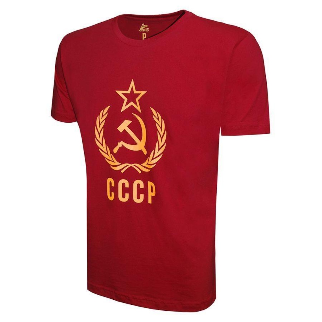 Imagem 2 do produto Camiseta Cccp Brasão Central Liga Retrô - Masculina