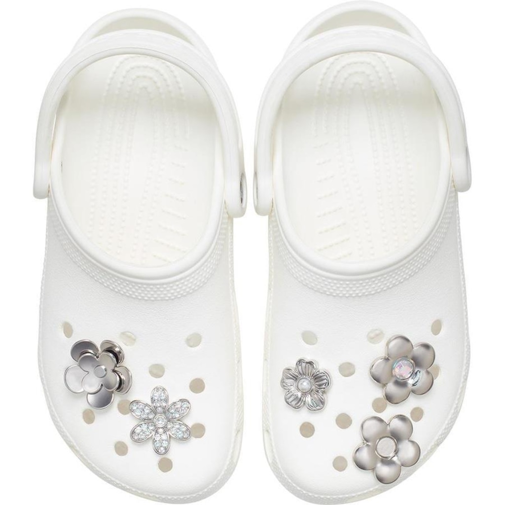 Imagem 2 do produto Jibbitz? Crocs Flores Prateadas Pack com 5 Peças