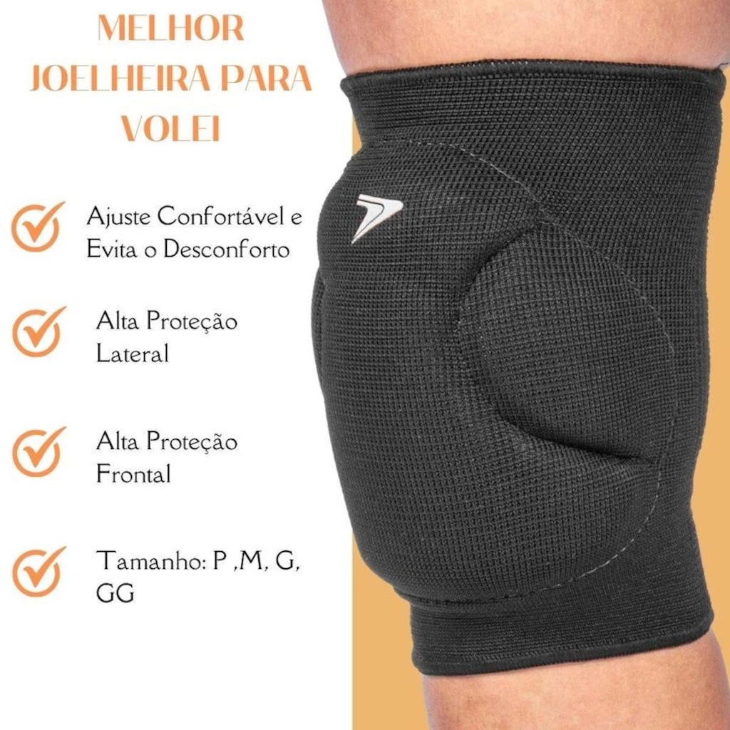 Imagem 3 do produto Kit Joelheira Manguito Vôlei Poker Power