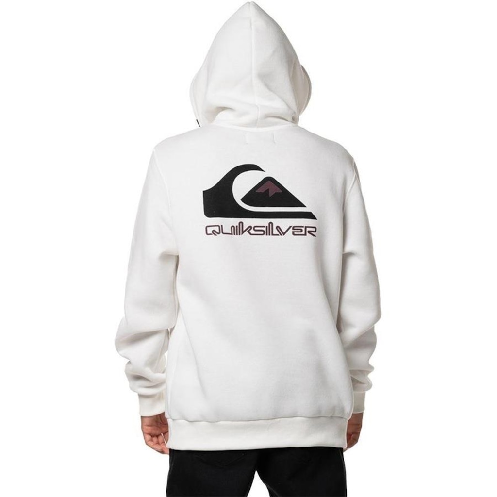 Imagem 2 do produto Blusão de Moletom com Capuz Quiksilver Omni Logo Fc 305G Wt24 - Masculino