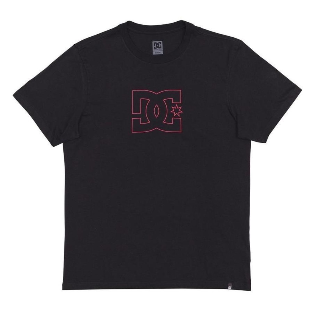 Imagem 3 do produto Camiseta Dc Shoes Dc Star Outine Wt24 Masculina Preto