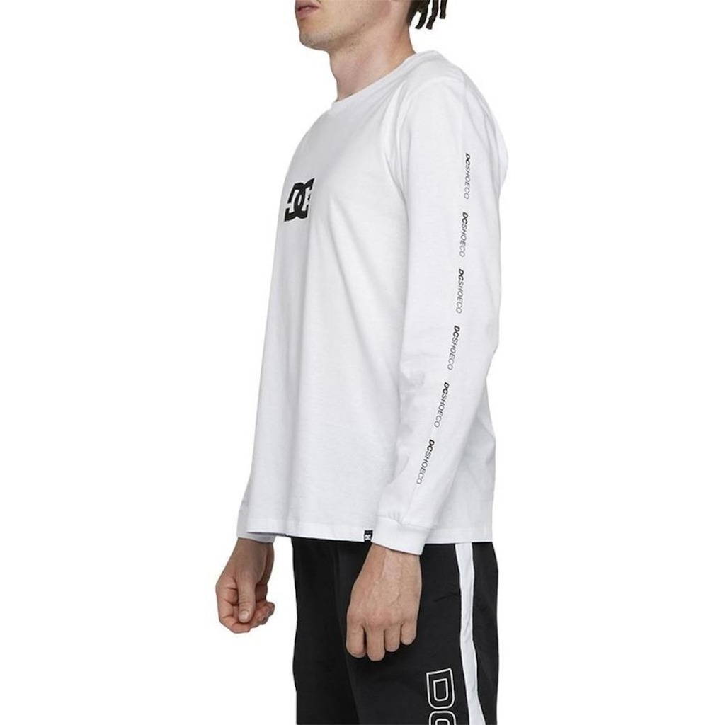 Imagem 3 do produto Camiseta Dc Shoes Manga Longa Minimal Stripe Wt24 Branco