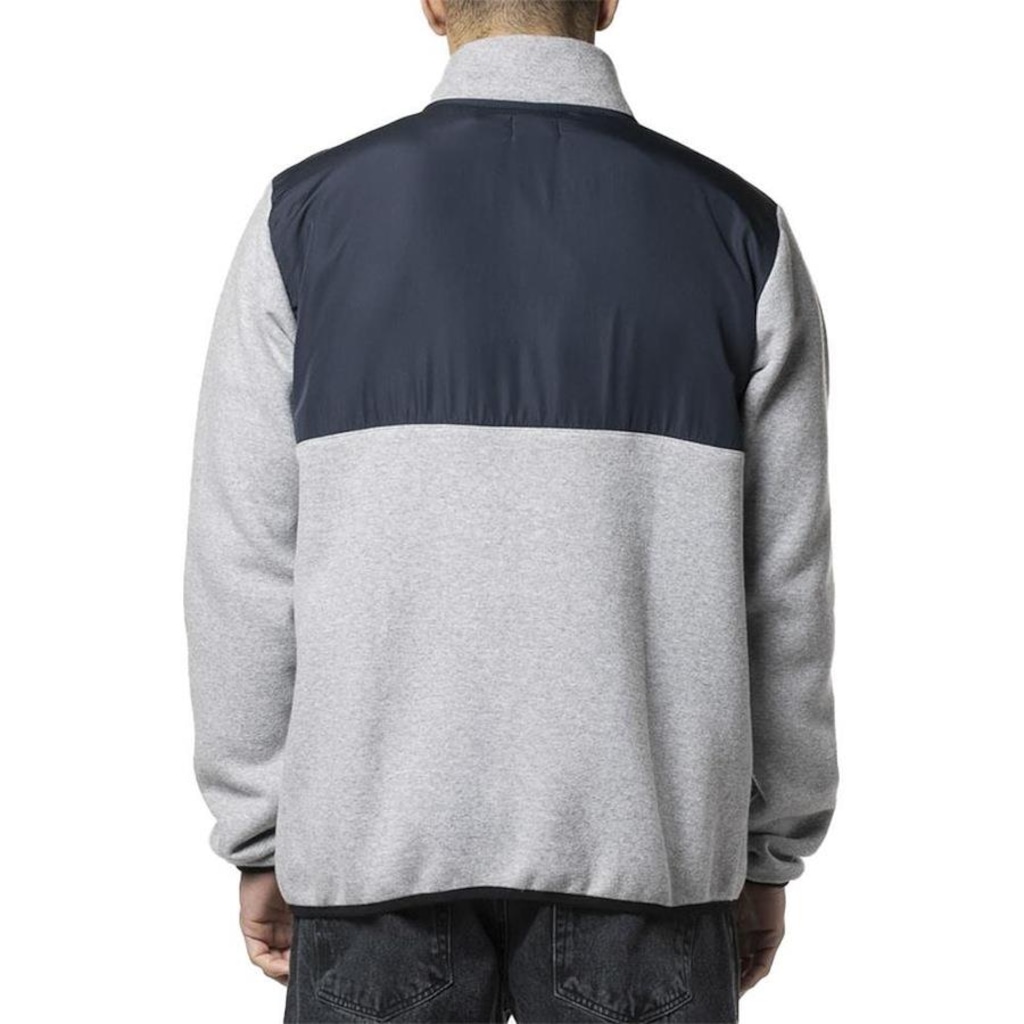 Imagem 2 do produto Moletom Rvca Aberto Yukon Fleece 300G Wt24 Cinza Mescla