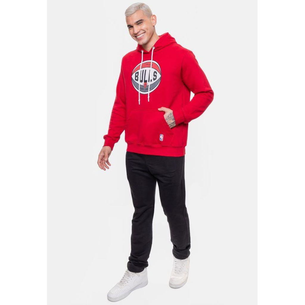 Imagem 5 do produto Blusão De Moletom Com Capuz NBA Basketball Chicago Bulls - Masculino
