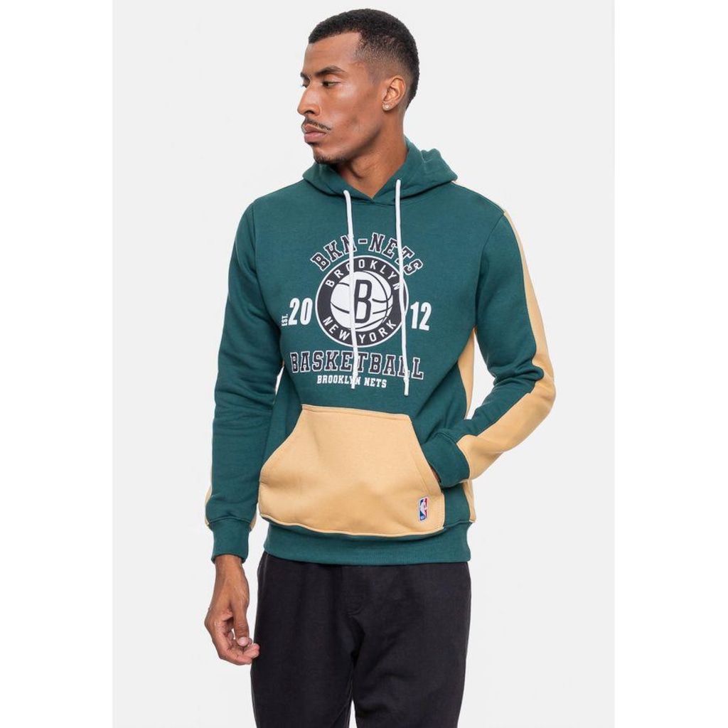 Imagem 4 do produto Blusão De Moletom Com Capuz NBA Team Town Brooklyn Nets - Masculino