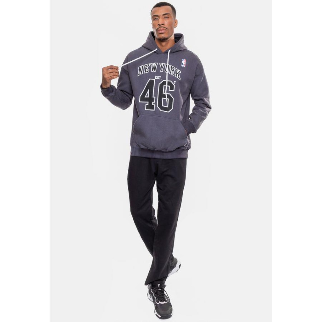 Imagem 5 do produto Blusão De Moletom Com Capuz NBA Marblend New York Knicks - Masculino