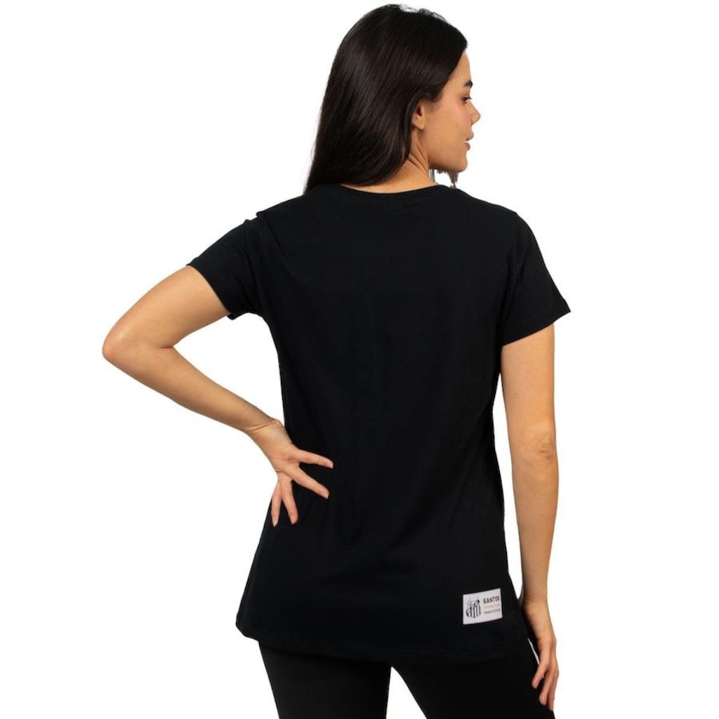 Imagem 5 do produto Camiseta Baby Look Santos Oficial Escudo Surf Center - Feminina
