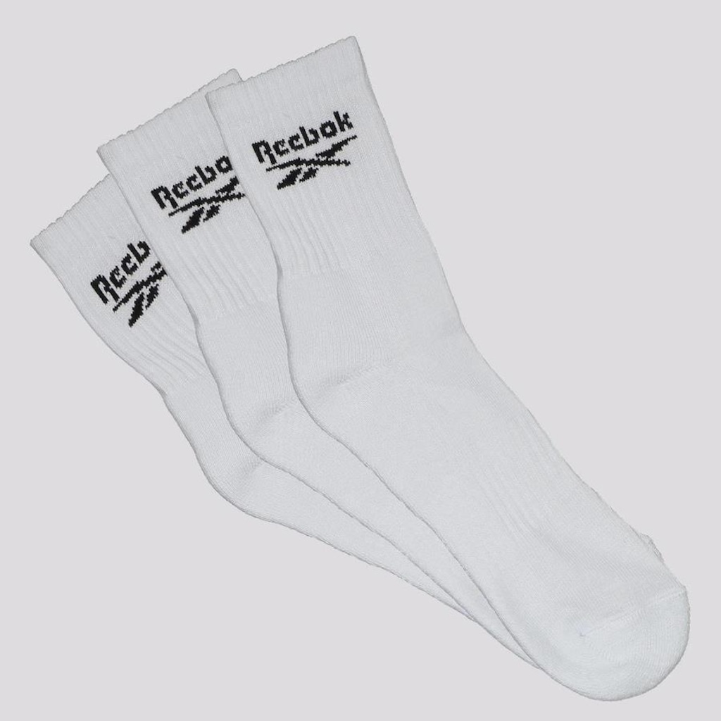 Imagem 1 do produto Kit Meias Cano Médio Reebok com 3 Pares - Adulto