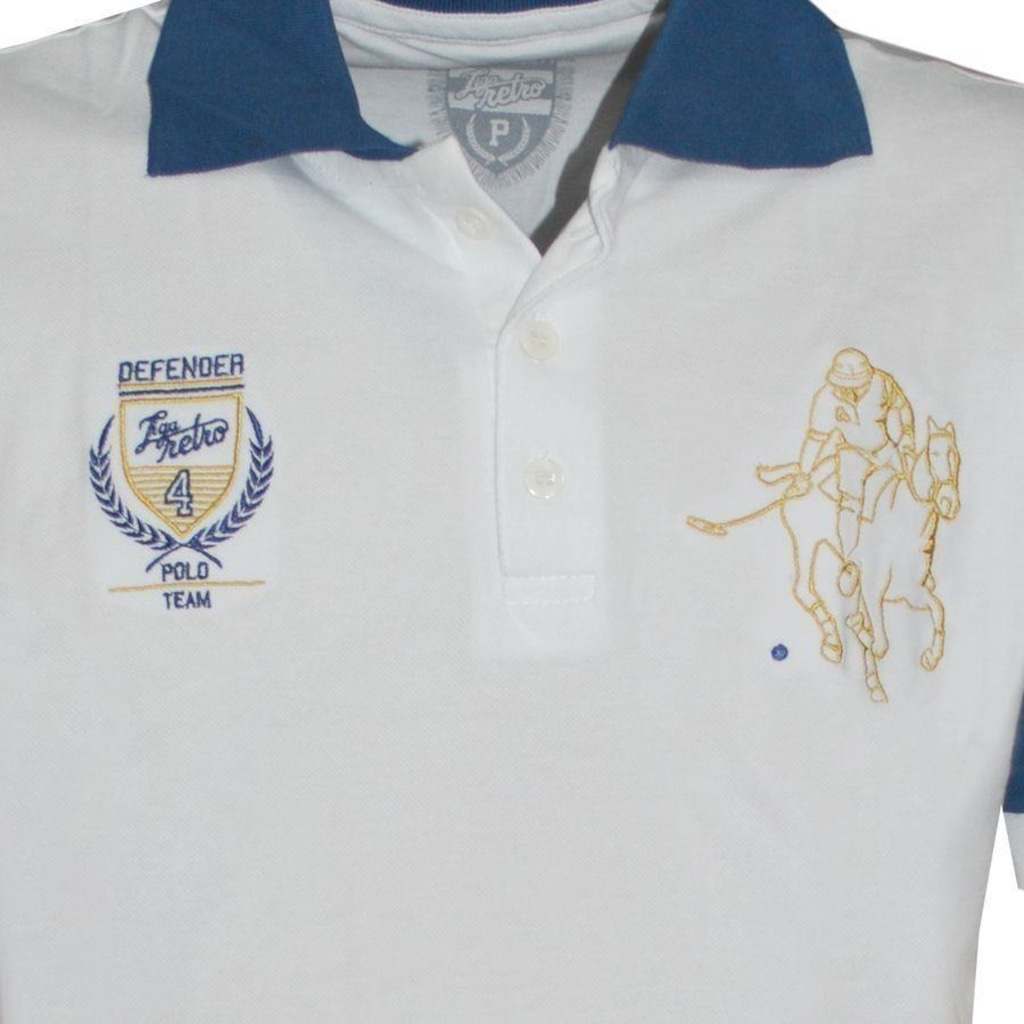 Imagem 4 do produto Pólo Defender Branca - Liga Retro - Masculino