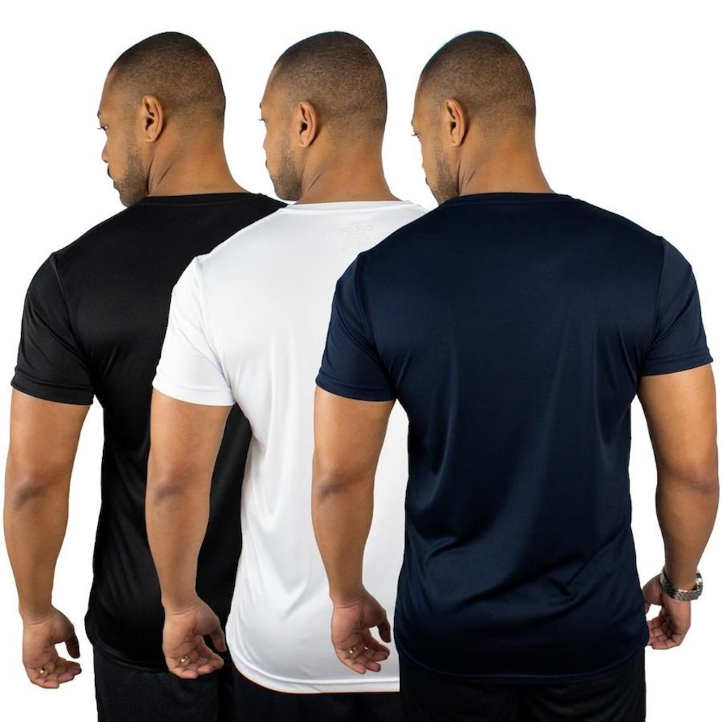 Imagem 2 do produto Camiseta Color Sports Dry Basic - 3 Unidades - Masculina