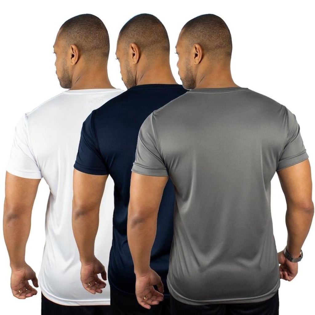 Imagem 2 do produto Camiseta Color Sports Dry Basic - 3 Unidades - Masculina